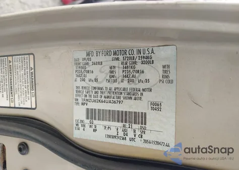 2004 Ford Explorer Xls from USA, damaged, VIN 1FMZU62K64UA36797